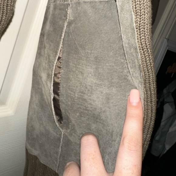 4YOU men’s knit and pig leather jacket M fall winter contemporary - Picture 9 of 9